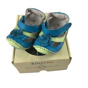 Riley Roos Baby Shoes Allyson in Kiwi Baby Girls 3-6 months (S) NWT
